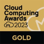 New Cloud Computing Awards 2023 Sticker Gold